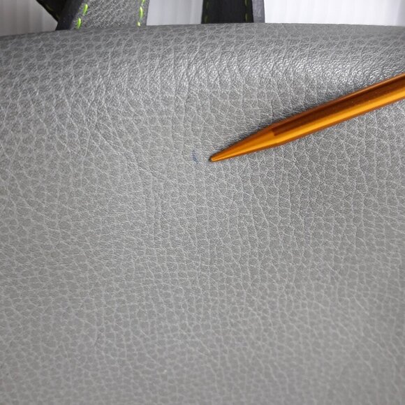 Green Leather Contrast Stitching Backpack Made in Romania Boho Utility - Picture 5 of 13